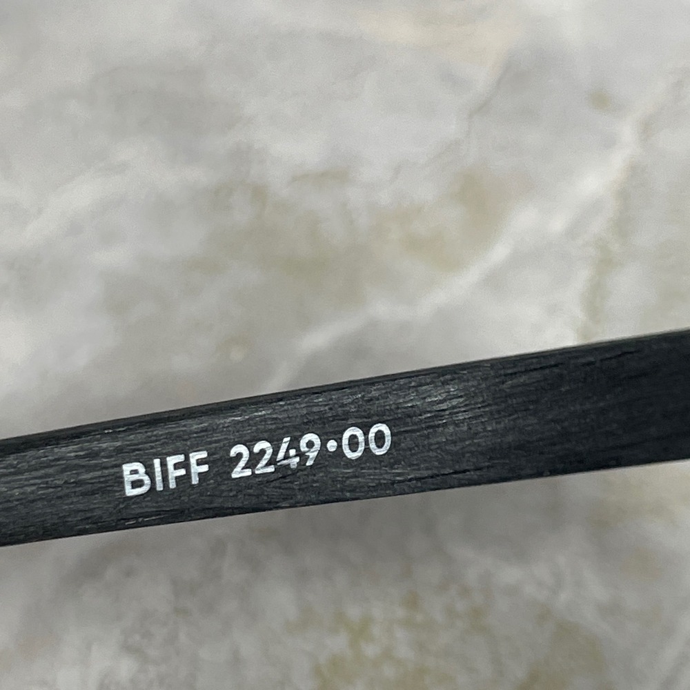 Eyebobs Biff Square Frames Glasses Black Wood Grain with Leather Slip Case - Picture 7 of 12